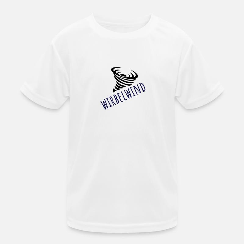 Wirbelwind blau Kinder Funktions-T-Shirt