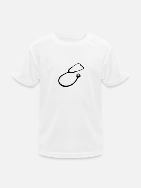Stethoscope doctor - Kids Functional T-Shirt - white - Front