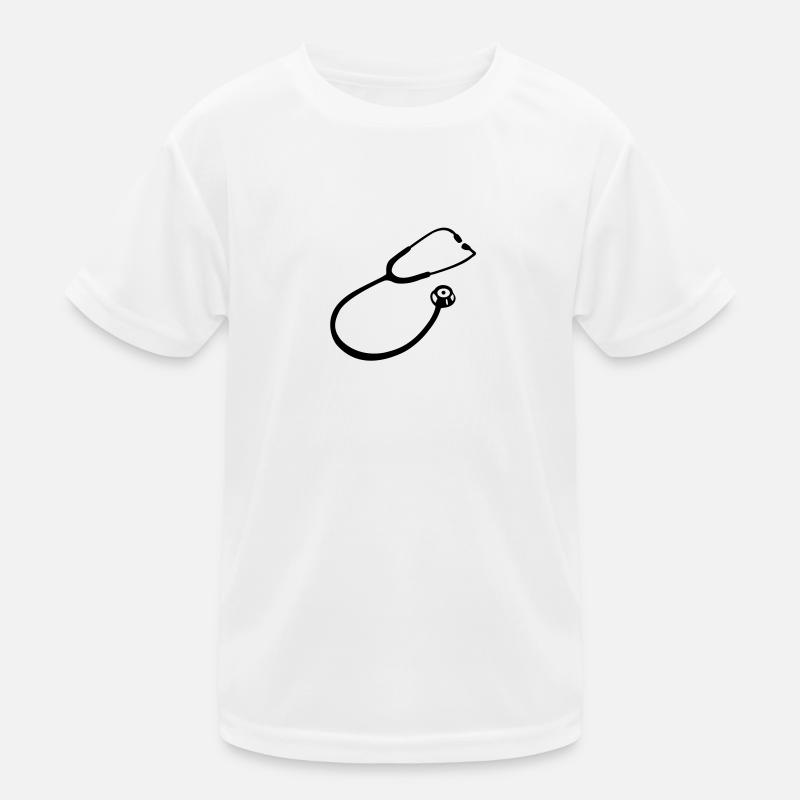 Stethoskop Arzt Kinder Funktions-T-Shirt
