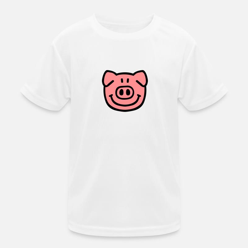 Schwein Kinder Funktions-T-Shirt