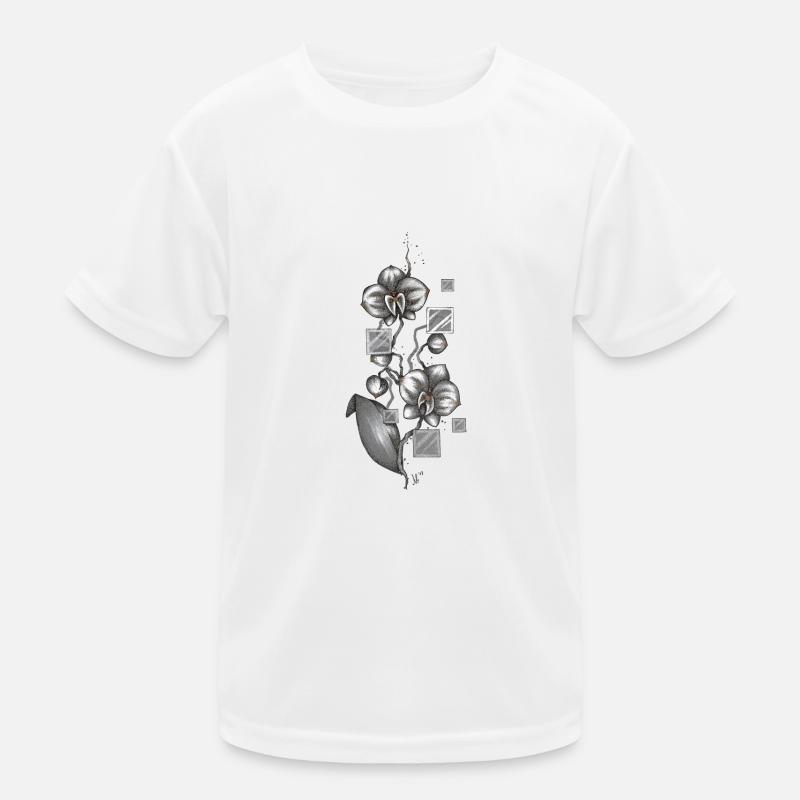 Orchidee Kinder Funktions-T-Shirt