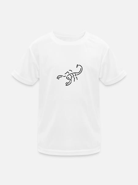 skorpion gift - Kinder Funktions-T-Shirt - Weiß
