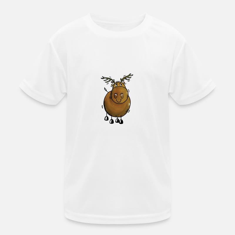 Illustration Elk / Reindeer T-shirt sport Enfant