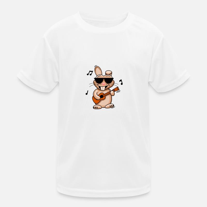 Lapin à la ukulélé T-shirt sport Enfant
