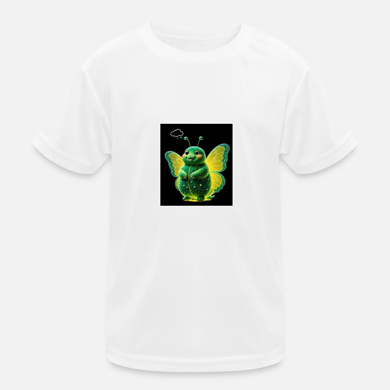 Leuchtender Schmetterling Kinder Funktions-T-Shirt