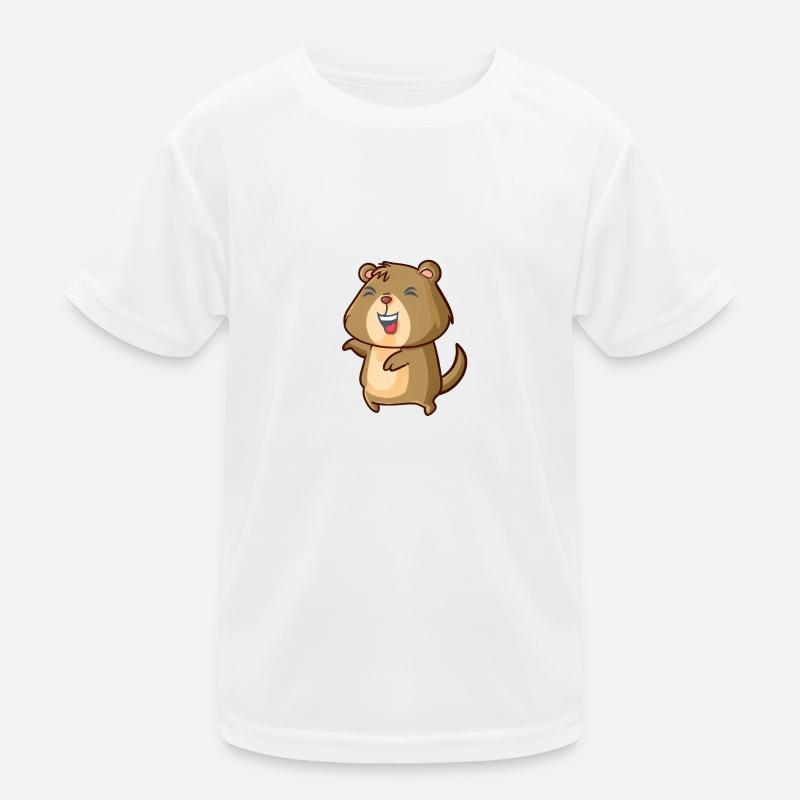 capybara dancing - T-shirt sport Enfant - blanc