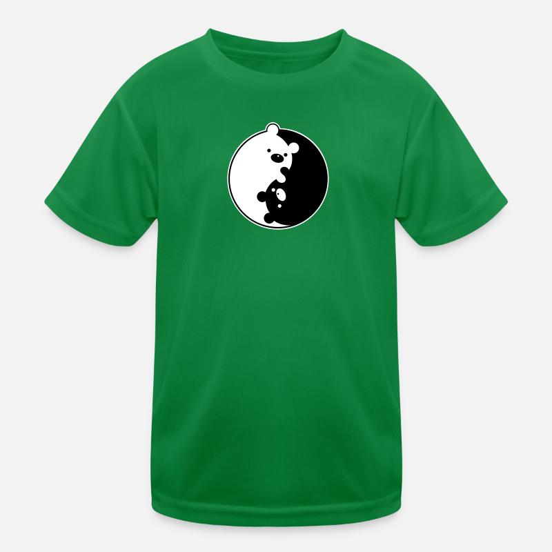 Yin Yang Bears Kids Functional T-Shirt