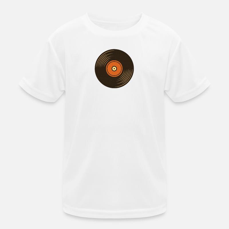 Retro Turntable Design Kids Functional T-Shirt