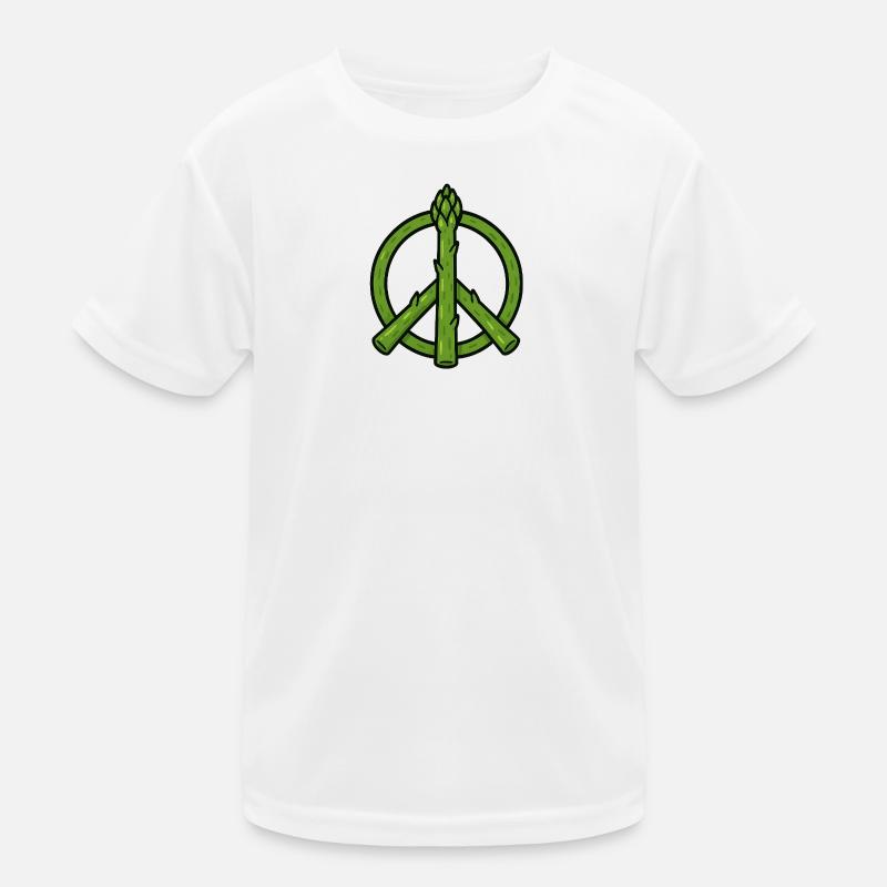 Frieden, Liebe & Spargel Kinder Funktions-T-Shirt