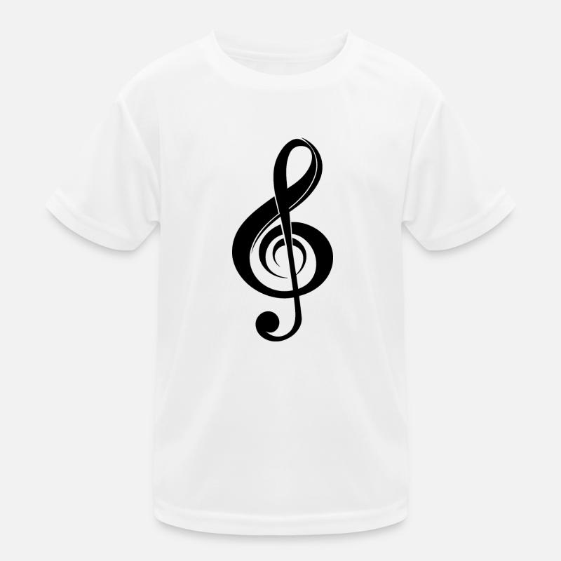 Clé de musique incurvée T-shirt sport Enfant