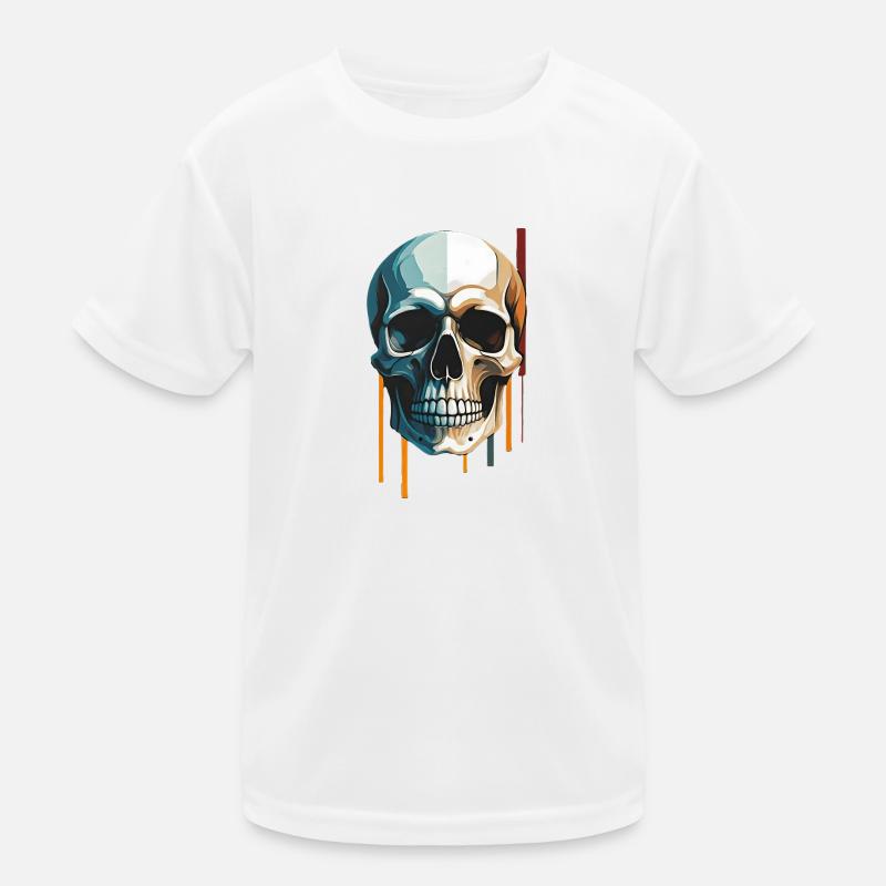 Skull Art - Crâne moderne dans un design bicolore T-shirt sport Enfant