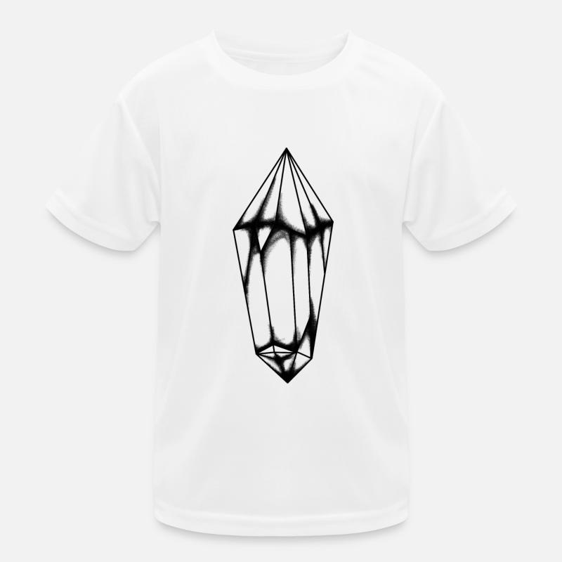Crystal Collector Ruby Diamond Gemstone Rock Kids Functional T-Shirt