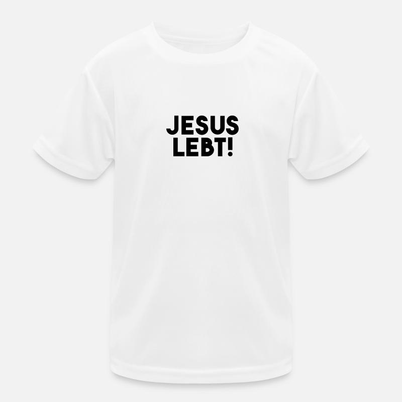 Jesus lebt - minimalistisch Kinder Funktions-T-Shirt