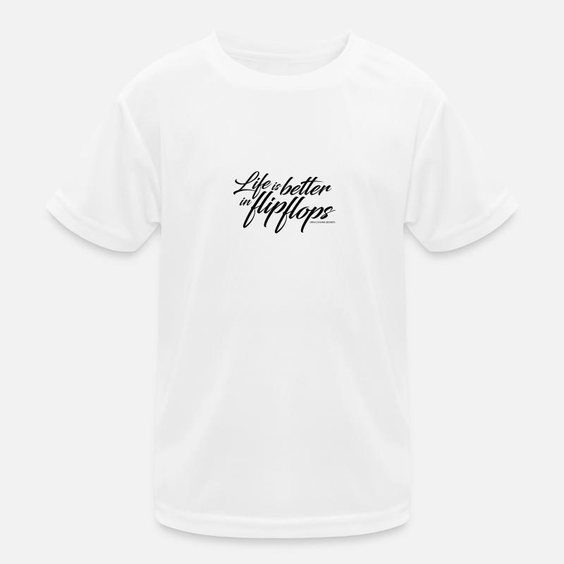 Life is better in flip flops Kids Functional T-Shirt