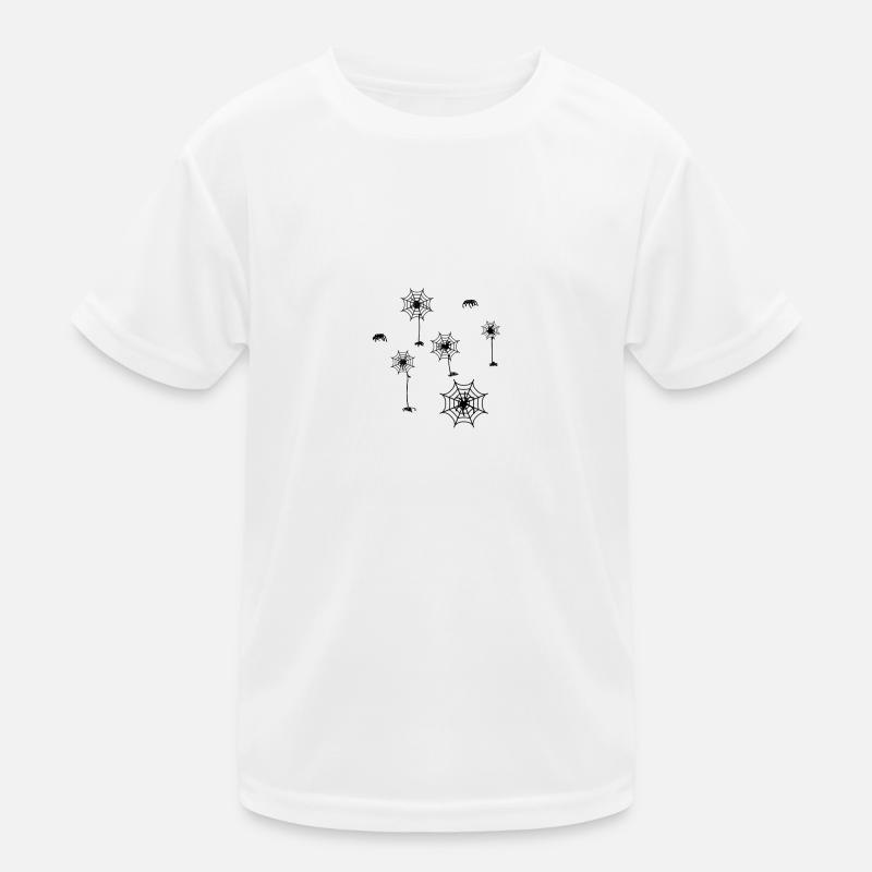 Spider web, spider, webs, illustration Kids Functional T-Shirt