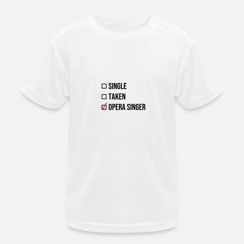 Single Taken Opera singer black singing singer Kids Functional T-Shirt