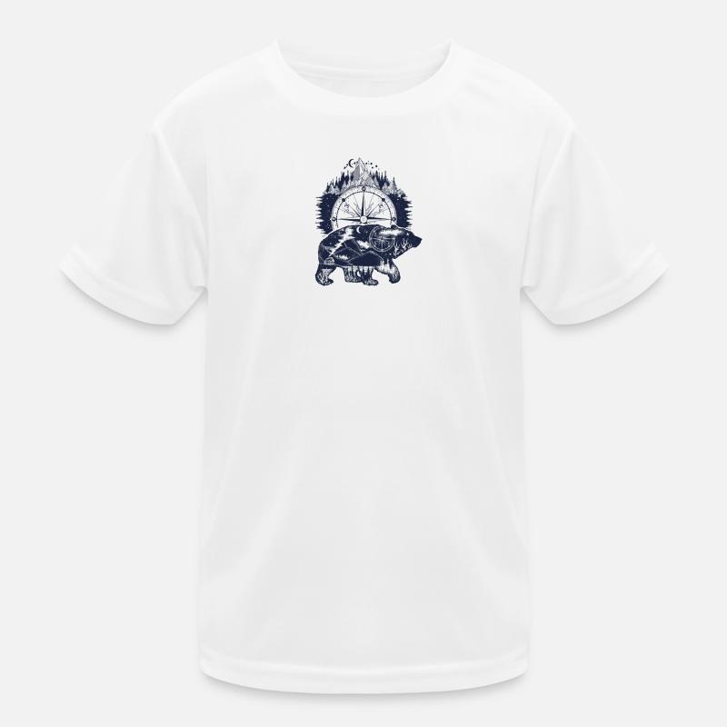 Nordsternbär im Kompasswald Kinder Funktions-T-Shirt