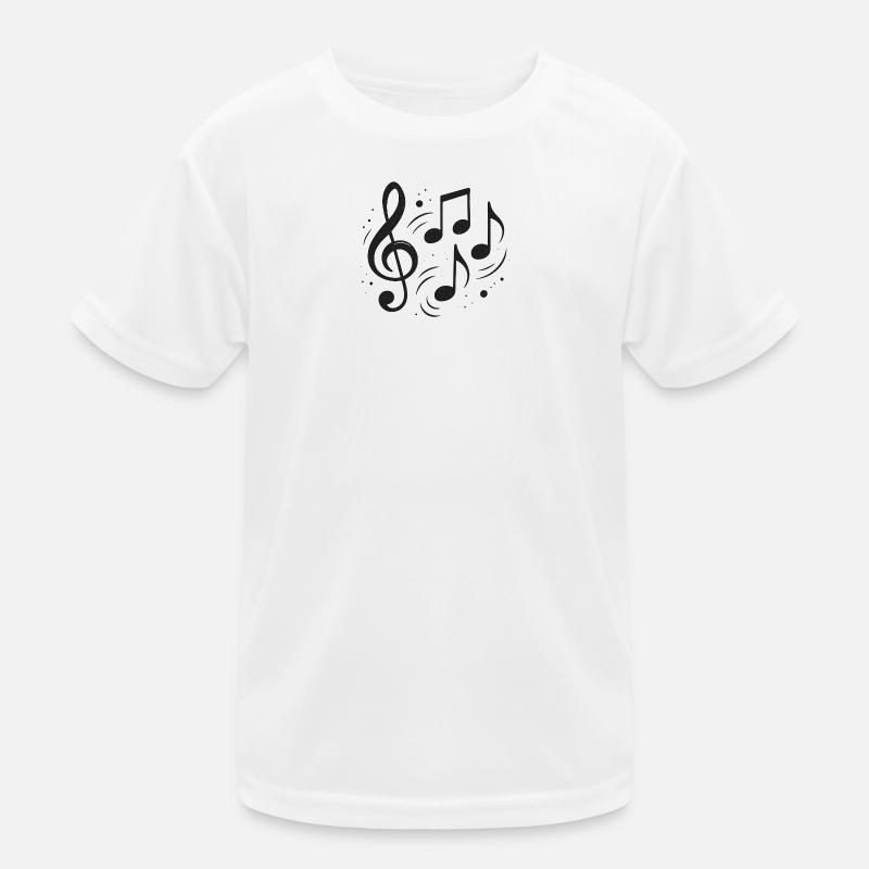 Notes abstraites et conception de croquis de musique T-shirt sport Enfant