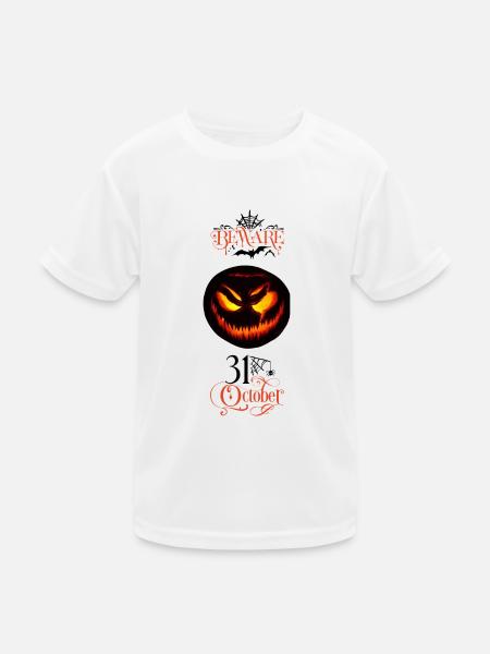Beware Halloween - Kids Functional T-Shirt - white - Front