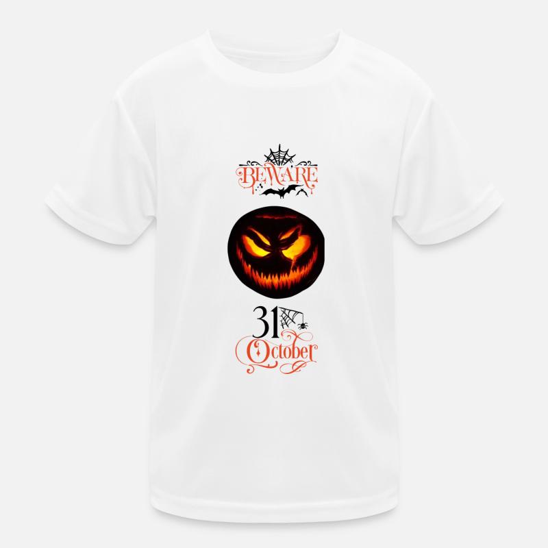 Beware Halloween Kids Functional T-Shirt