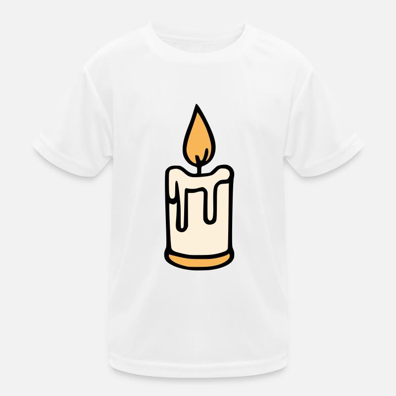 Kerze Kinder Funktions-T-Shirt