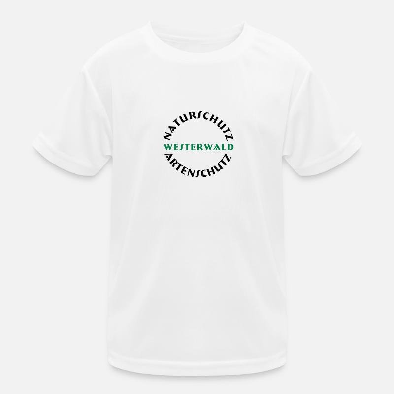 naturschutz westerwald - Kinder Funktions-T-Shirt - Weiß