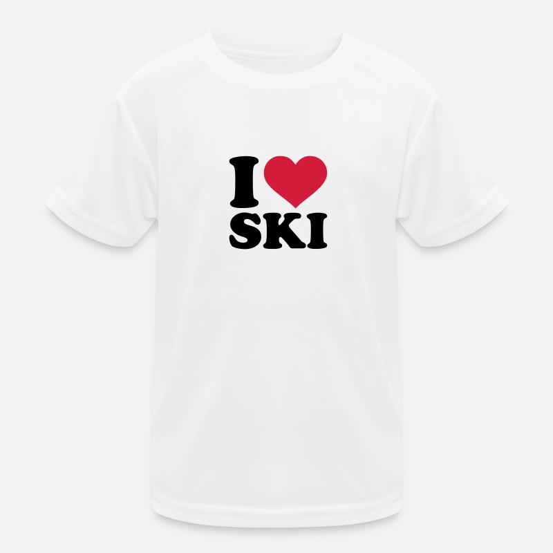 I love Ski T-shirt sport Enfant