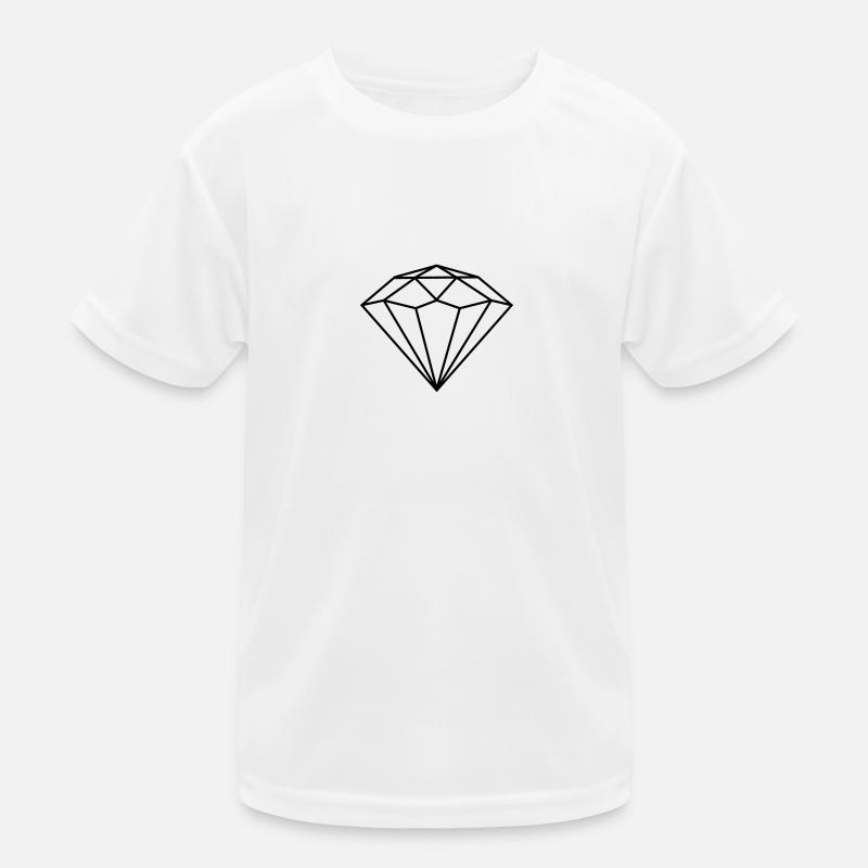 Diamant | Polygone Kinder Funktions-T-Shirt
