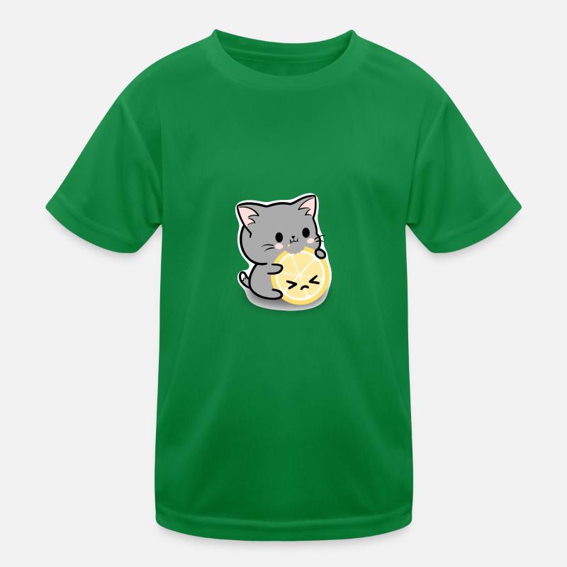 Lemon cat Kids Functional T-Shirt