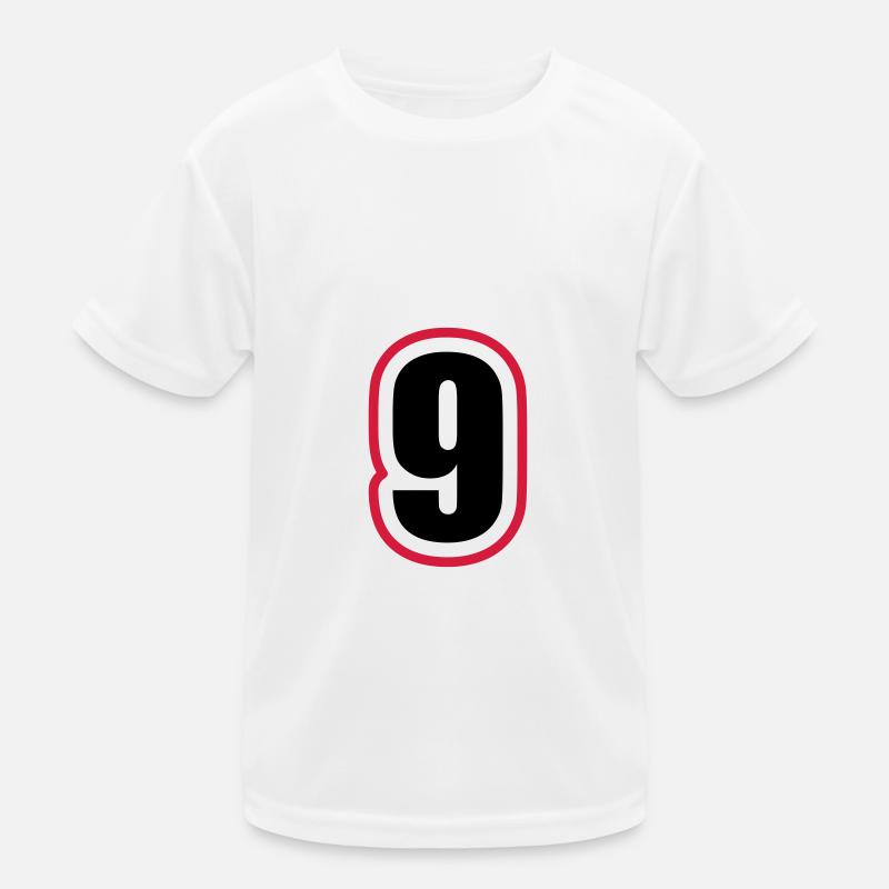 9 Number College Kids Functional T-Shirt