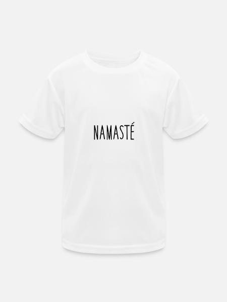 Cool Yoga Saying Gift Yogi - Kids Functional T-Shirt - white - Front