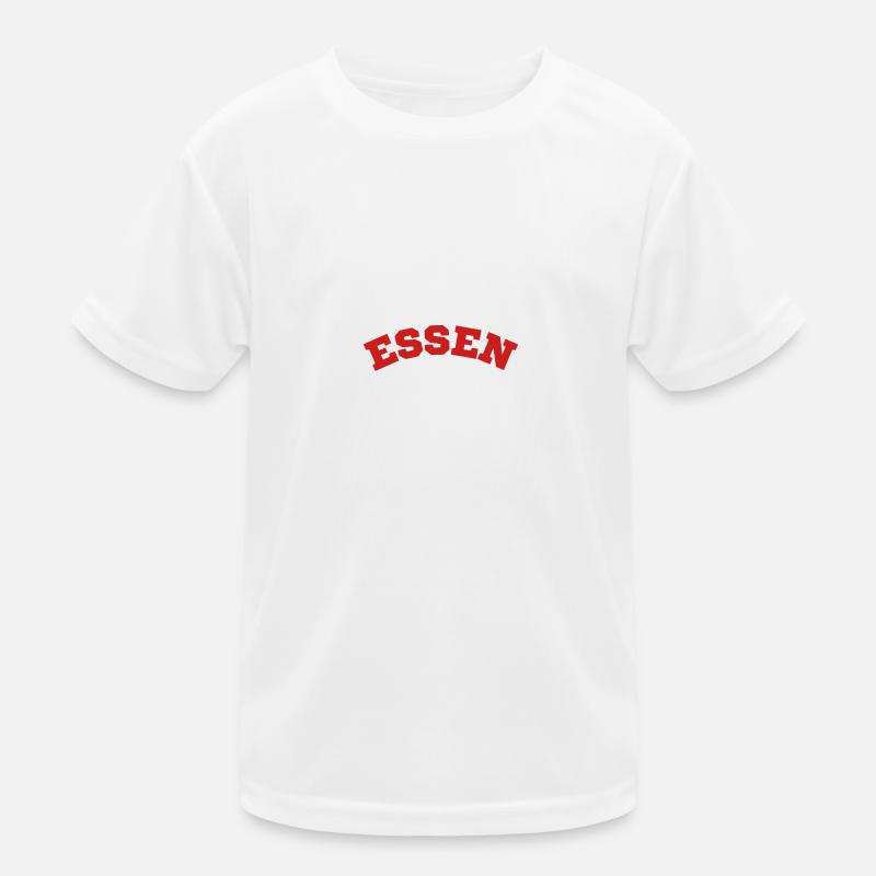 Essen - Red lettering Kids Functional T-Shirt