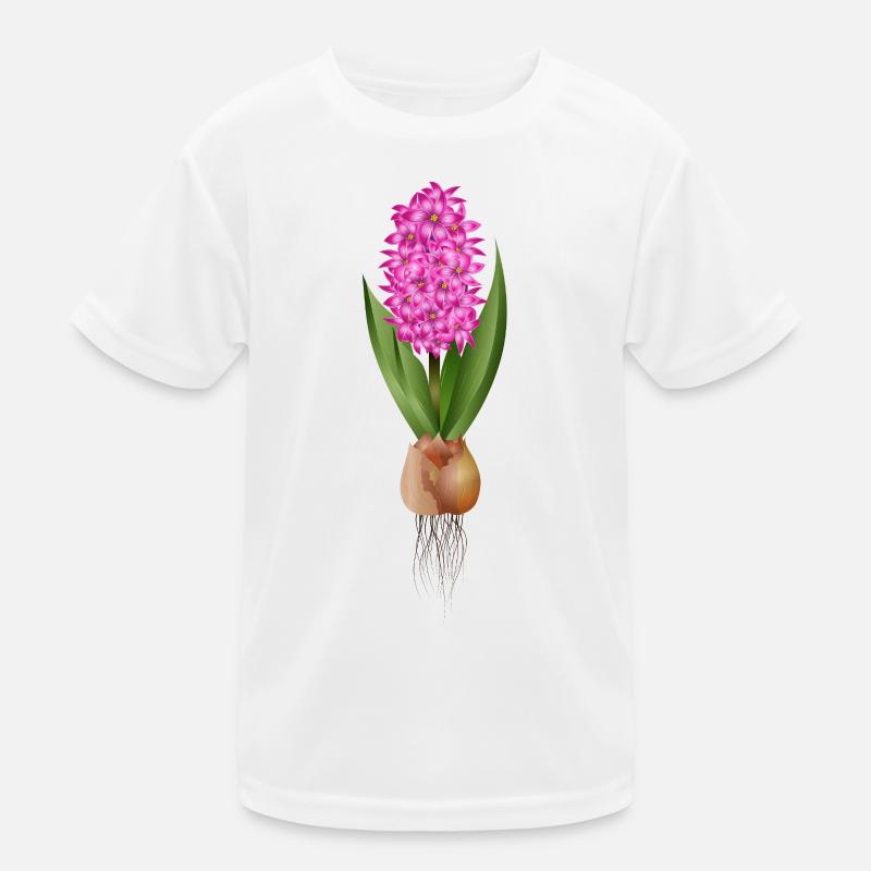 Red hyacinth – strong flowers with bulb Kids Functional T-Shirt