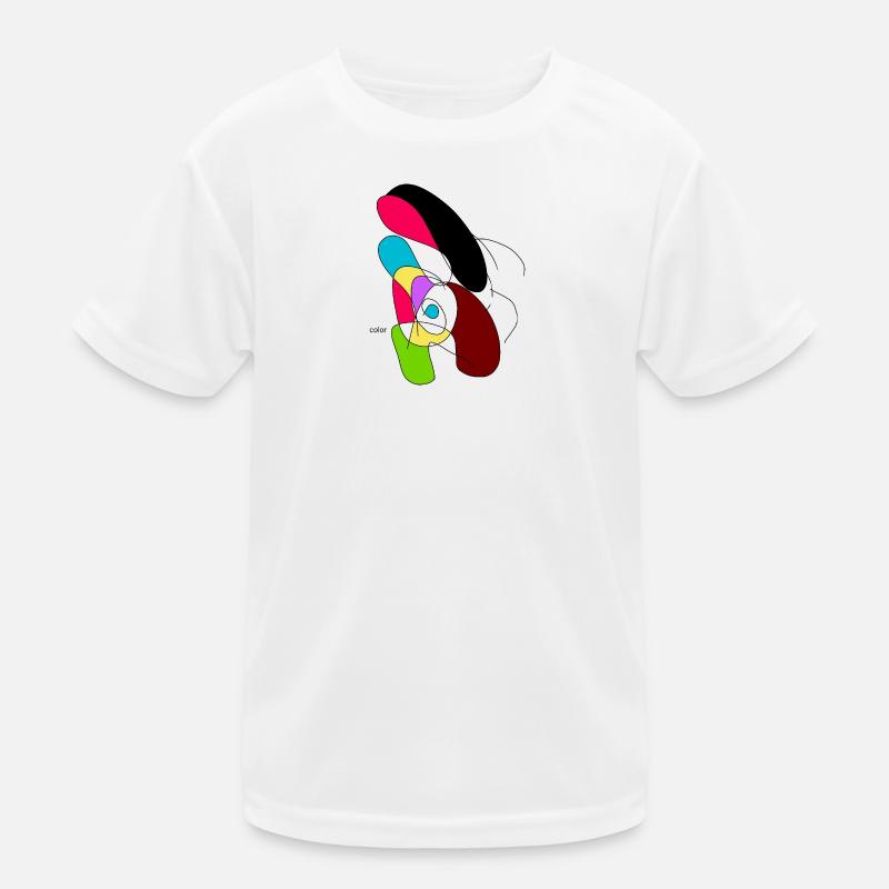 Bunter Abstract Papagei Kinder Funktions-T-Shirt