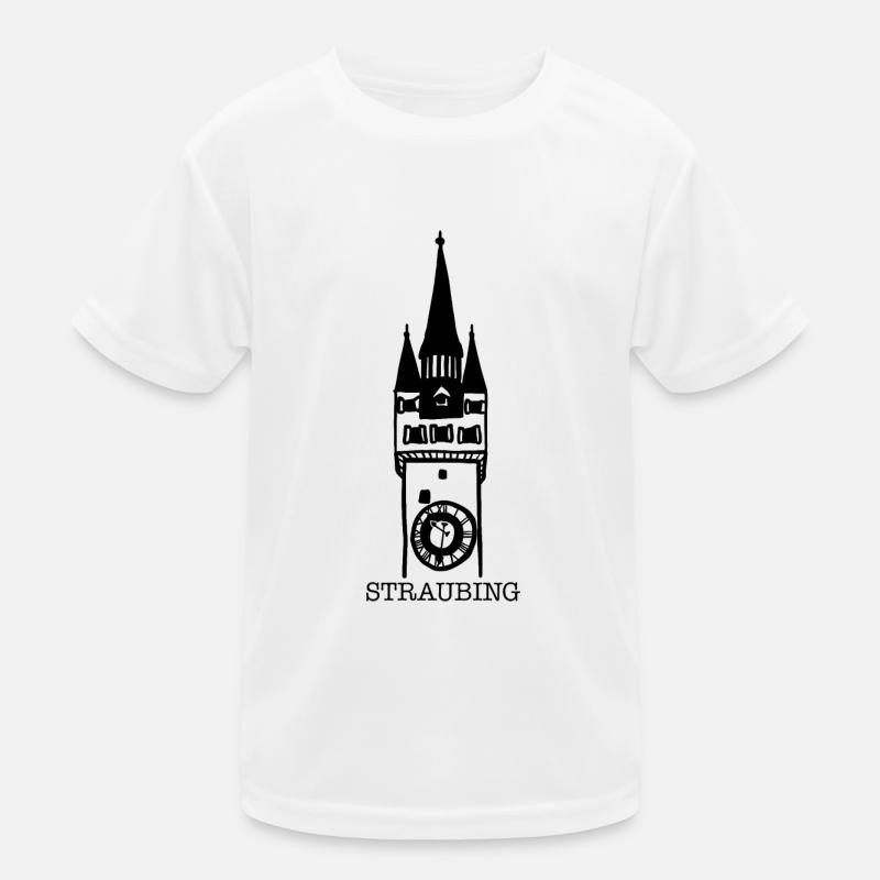 Stadtturm Straubing Kinder Funktions-T-Shirt