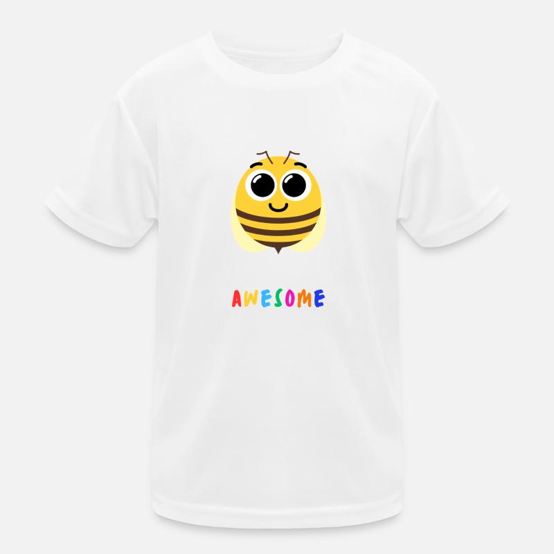 Bee awesome Kinder Funktions-T-Shirt