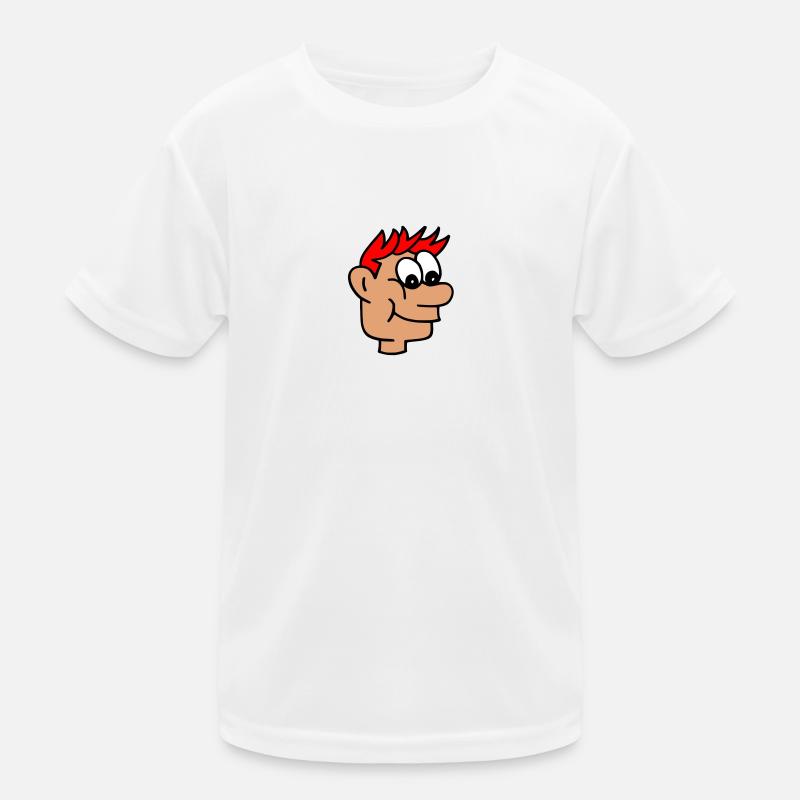 Comic Junge rote Haare Kinder Funktions-T-Shirt