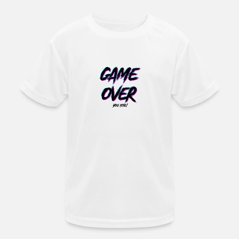Game over - Kids Functional T-Shirt - white