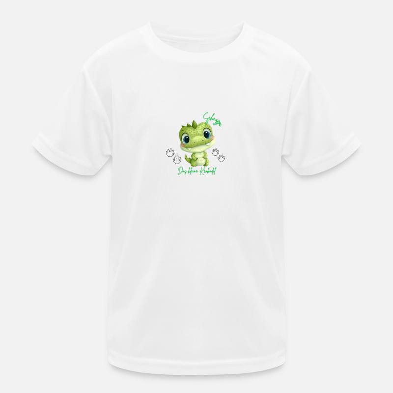 Schnappi - Kinder Funktions-T-Shirt - Weiß