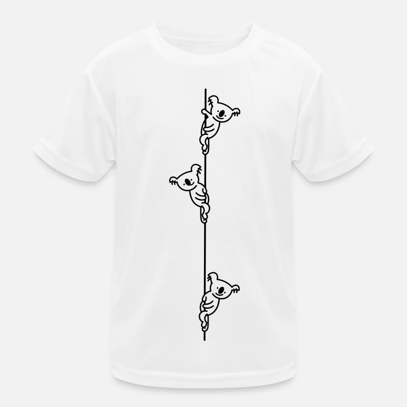 Koala climbing fun (b) Kids Functional T-Shirt