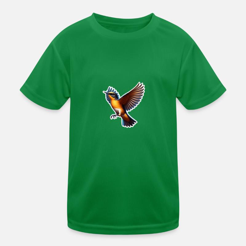 Hübscher Eisvogel Kinder Funktions-T-Shirt
