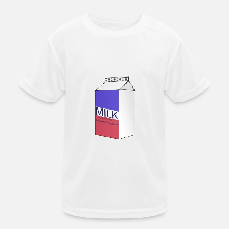 Milch Kinder Funktions-T-Shirt