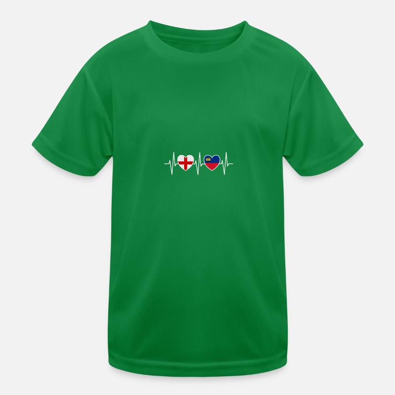Angleterre et Liechtenstein Drapeau du Liechtenstein T-shirt sport Enfant
