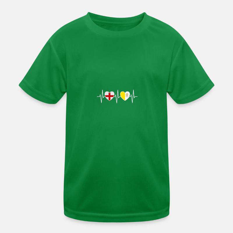 Angleterre et Cité du Vatican Drapeaux du Vatican T-shirt sport Enfant