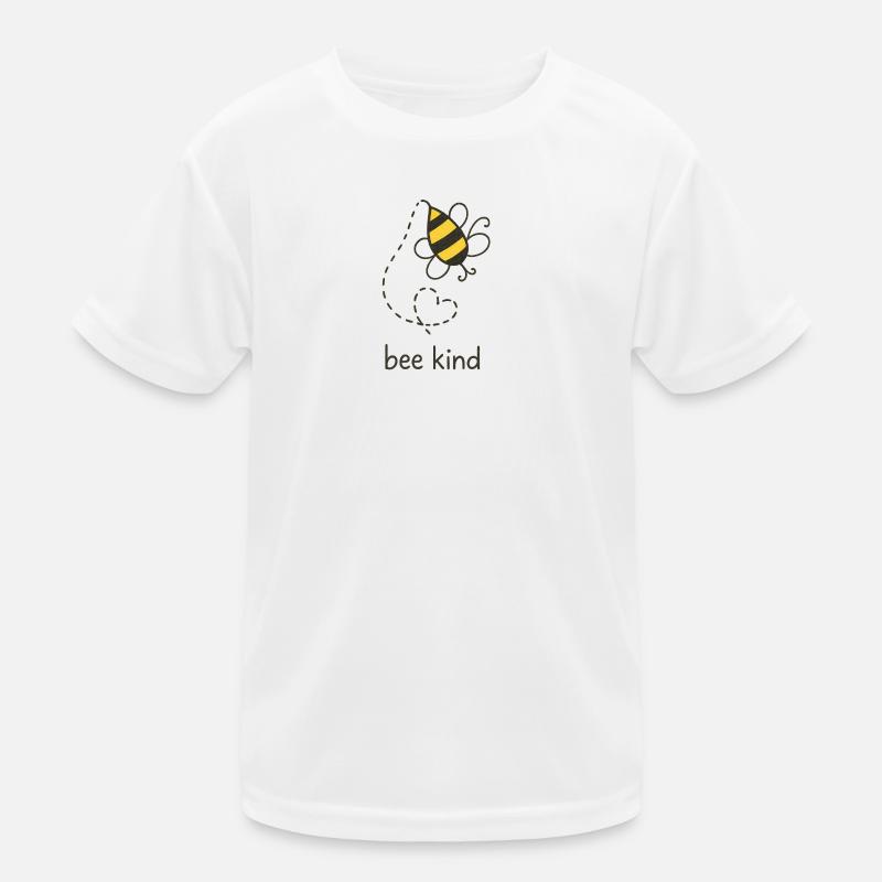 Be Kind Bee Illustration Kids Functional T-Shirt