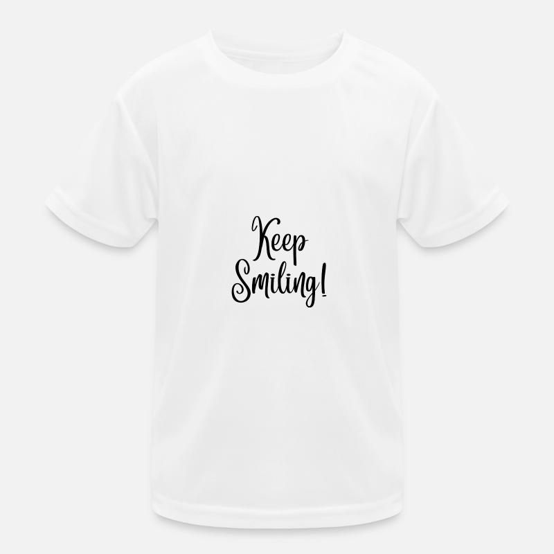 Keep smiling Kinder Funktions-T-Shirt