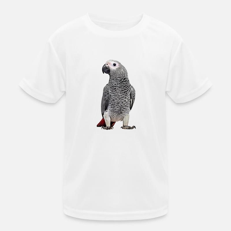 African grey parrot Kids Functional T-Shirt