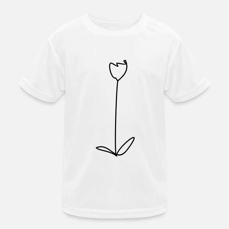 Tulpe - Design-Farbe wählbar Kinder Funktions-T-Shirt
