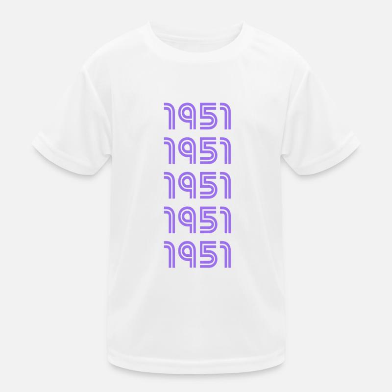 Année de naissance 1951 T-shirt sport Enfant