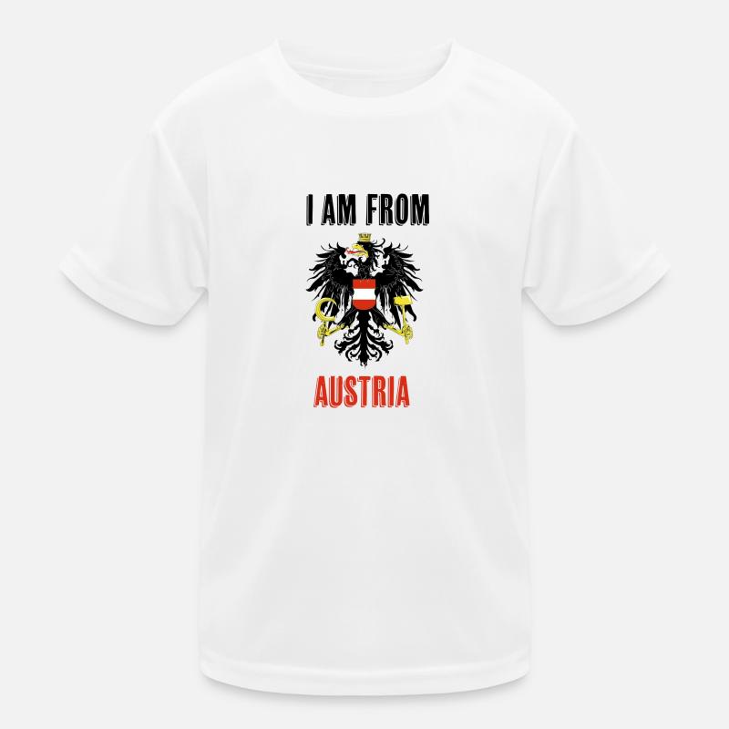 I am from Austria - Kids Functional T-Shirt - white
